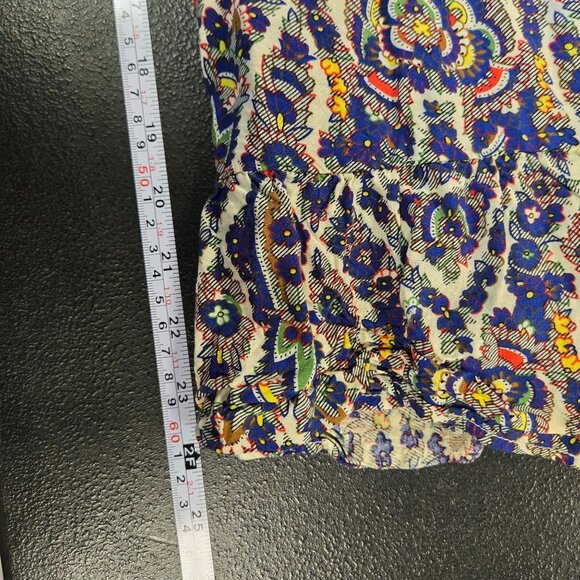 Umgee + Cold Shoulder Flowy Bell Sleeve Paisley Print Boho Blouse 2XL - Picture 9 of 9